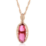 Maribel - Oval cabochon vedhæng med filigran detaljer