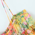 Felicity - Flowy akvarel cami-kjole med blomstertryk