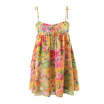 Felicity - Flowy akvarel cami-kjole med blomstertryk
