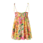 Felicity - Flowy akvarel cami-kjole med blomstertryk