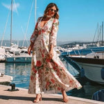 Samantha - Flowy maxikjole med fuldt blomsterprint