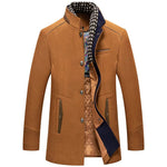 DRAKE - Herre uldblanding trenchcoat med sjalskrave