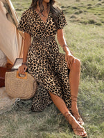 Lang Kjole med Leopardprint | Boheme & Stilfuld | Perfekt til Sommer