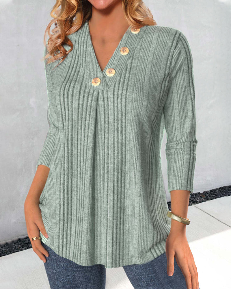 Evergreen Elegance Vibe-bluse