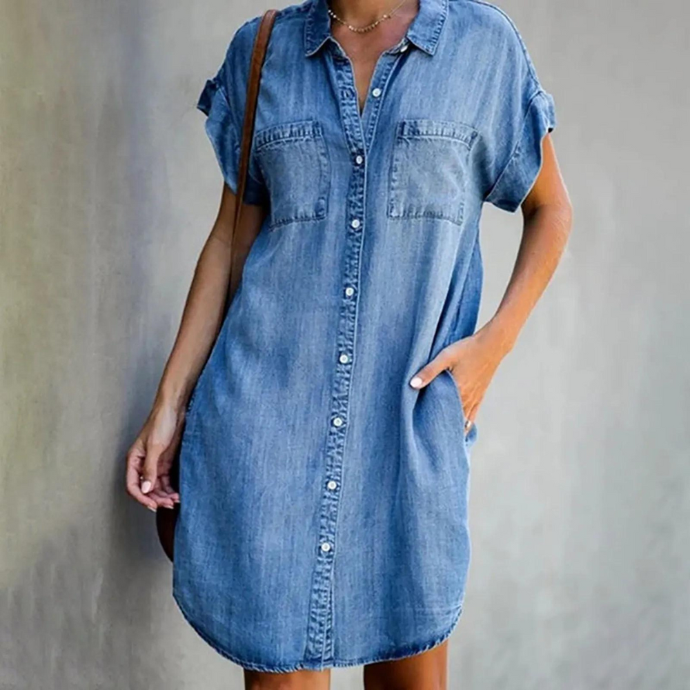 Amelie - Denimkjole - Ubesværet elegance