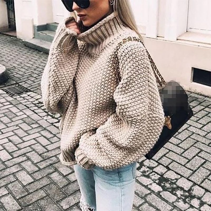 Elodie - Sweater med halvhøj krave