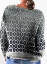 Emma - Grå sweater med detaljer