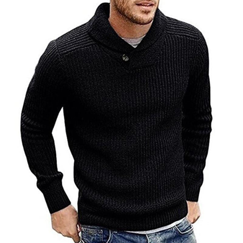 FELI - Trøje til mænd i ensfarvet sweater