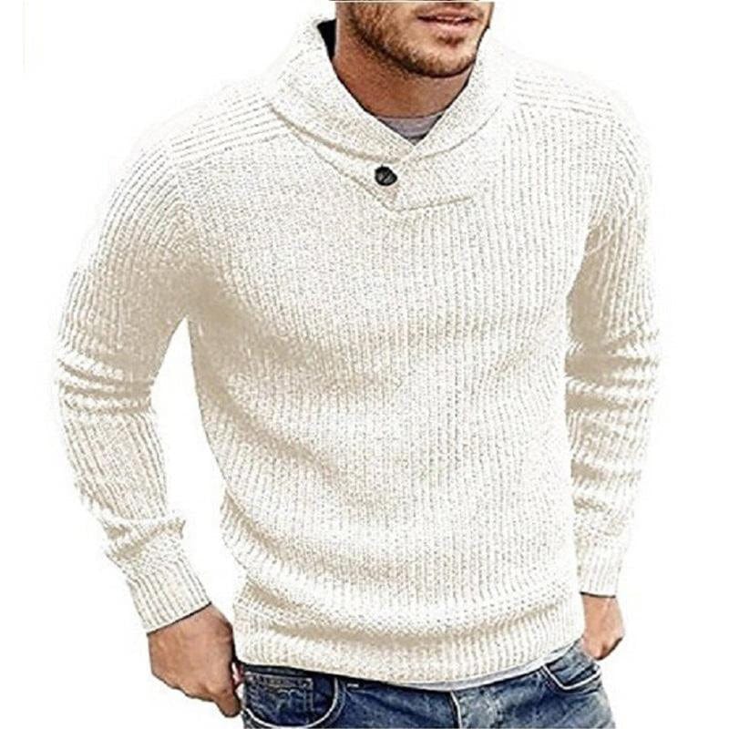 FELI - Trøje til mænd i ensfarvet sweater