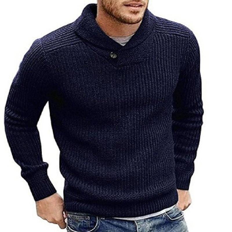 FELI - Trøje til mænd i ensfarvet sweater