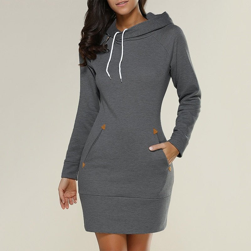 TrendFusion 'Aura': Lang sweatshirt med hætte