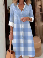 Beatrice - Elegant skjortekjole