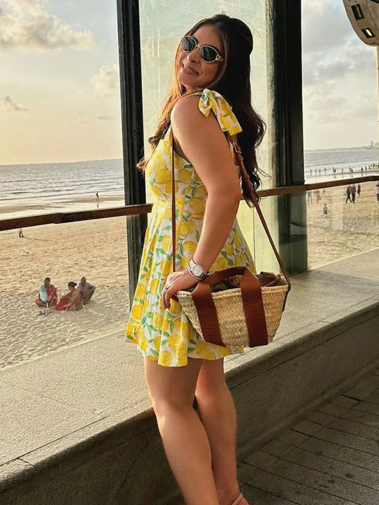 Cleo - Sommerkjole - Sødt citronprint