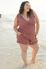 Berenice - Indbygget bh Mom's Swim Romper Badedragt