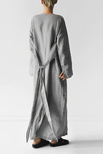 Elegant, stilfuld maxikjole i hør - Liese