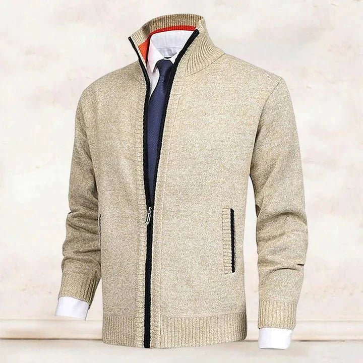 Damin | Cardigan til mænd med ståkrave