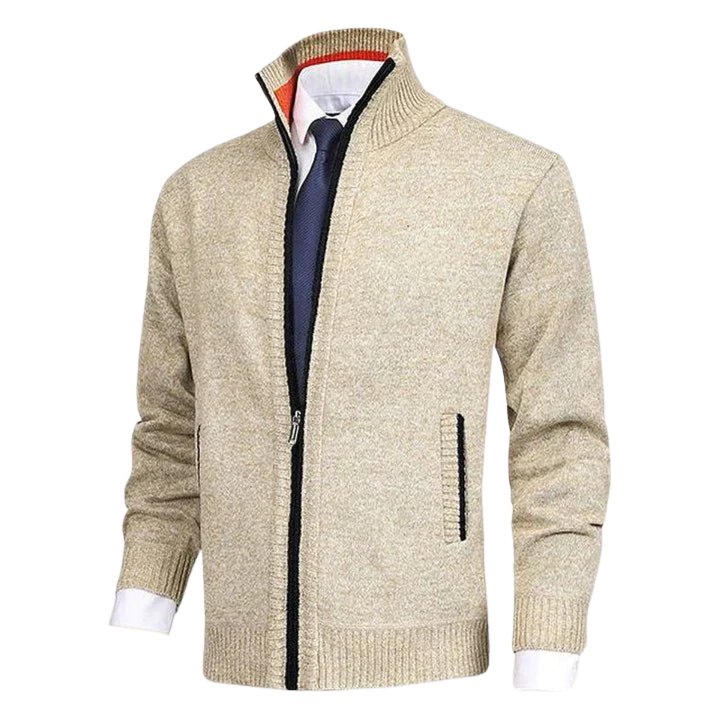 Damin | Cardigan til mænd med ståkrave