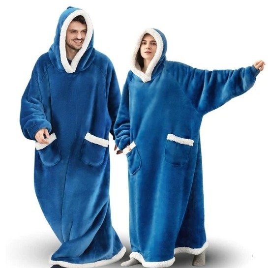 Felicia | Unisex Fleece Deken Hættetrøje