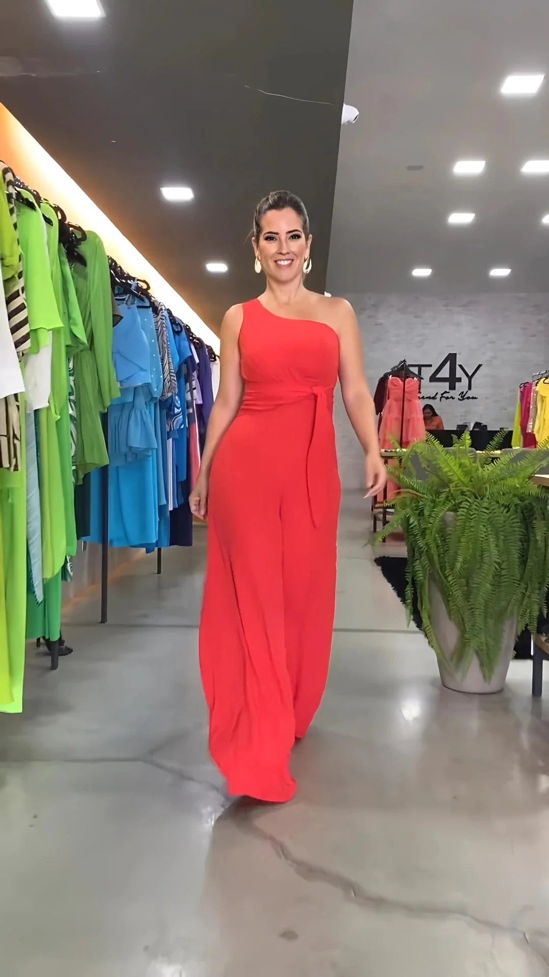 Johanna - Mode one-shoulder jumpsuit