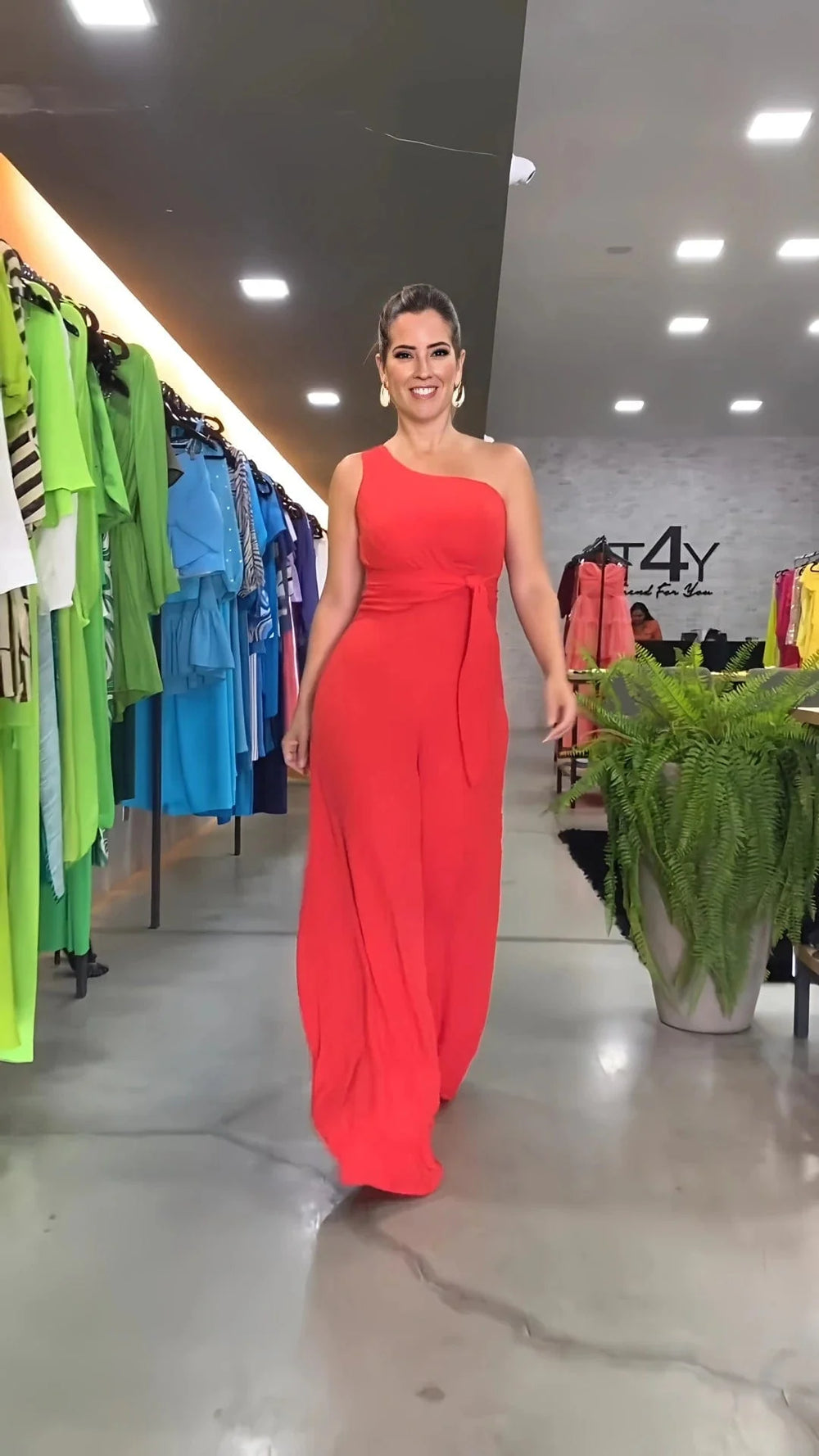 Johanna - Mode one-shoulder jumpsuit