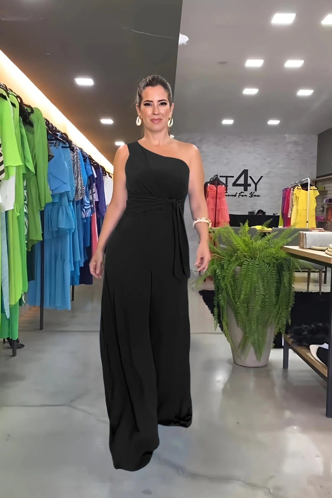 Johanna - Mode one-shoulder jumpsuit