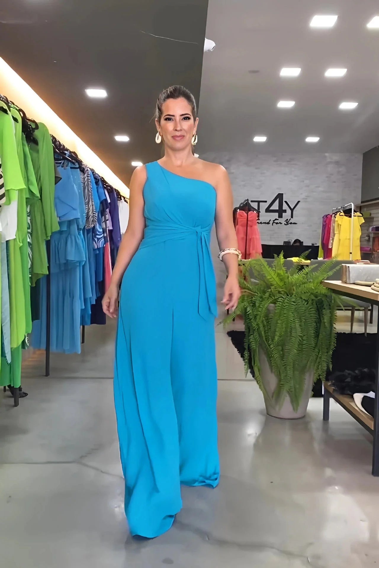 Johanna - Mode one-shoulder jumpsuit