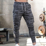 Karlos - Stilfulde cargo-træningsbukser med stretch i Slim-Fit/Muscle-Fit til mænd