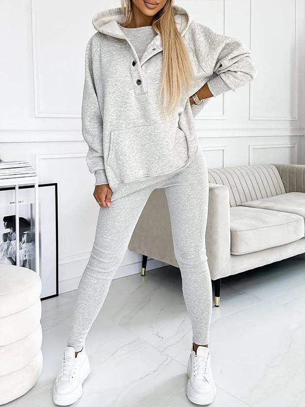 Sæt med Hoodie | Bomuld | Afslappet og Moderne