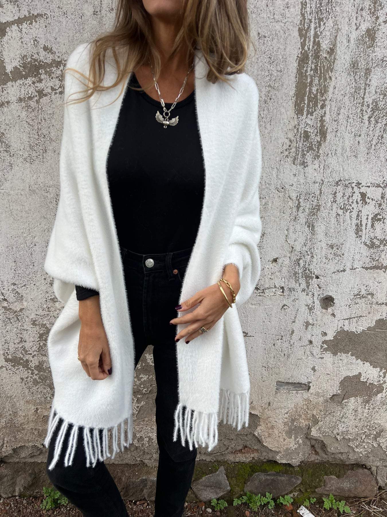 Elvira | Cardigan med frynser
