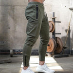 Karlos - Stilfulde cargo-træningsbukser med stretch i Slim-Fit/Muscle-Fit til mænd