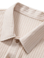 Strikket vaffel-poloshirt - Chen