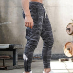 Karlos - Stilfulde cargo-træningsbukser med stretch i Slim-Fit/Muscle-Fit til mænd