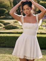 Kyra - Elegant kort midi-solkjole