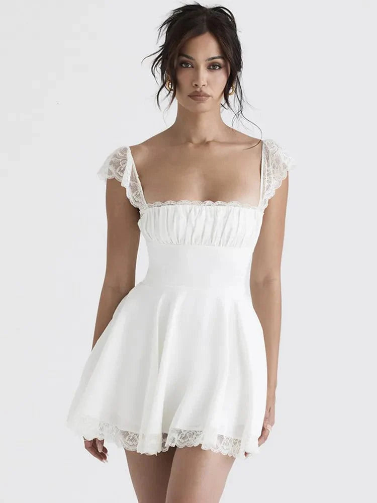 Kyra - Elegant kort midi-solkjole