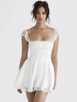 Kyra - Elegant kort midi-solkjole