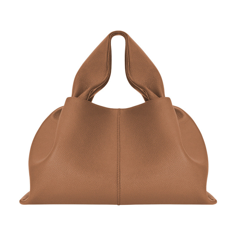 Minchen - Vintage tote-hængetaske i blødt læder