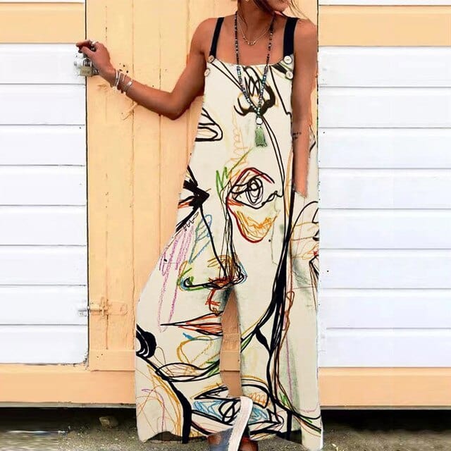 LAUREN - Modebukser med brede ben og jumpsuit