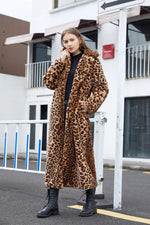 LEE - Leopardfrakke Lockere plysjakke