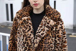 LEE - Leopardfrakke Lockere plysjakke