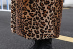 LEE - Leopardfrakke Lockere plysjakke