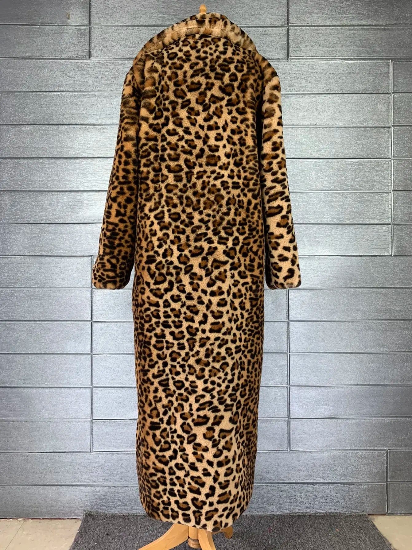 LEE - Leopardfrakke Lockere plysjakke