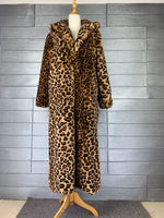 LEE - Leopardfrakke Lockere plysjakke