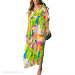 Lola | Stilfuld og farverig midikjole
