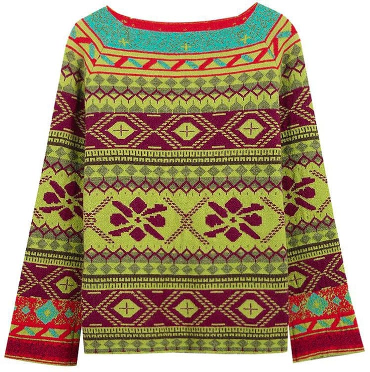 Luciana - Sweater med unikt print