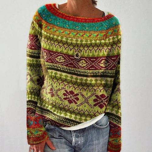 Luciana - Sweater med unikt print