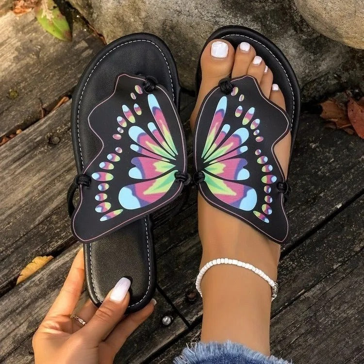 Elsie - Sandaler med sommerfugledesign til kvinder