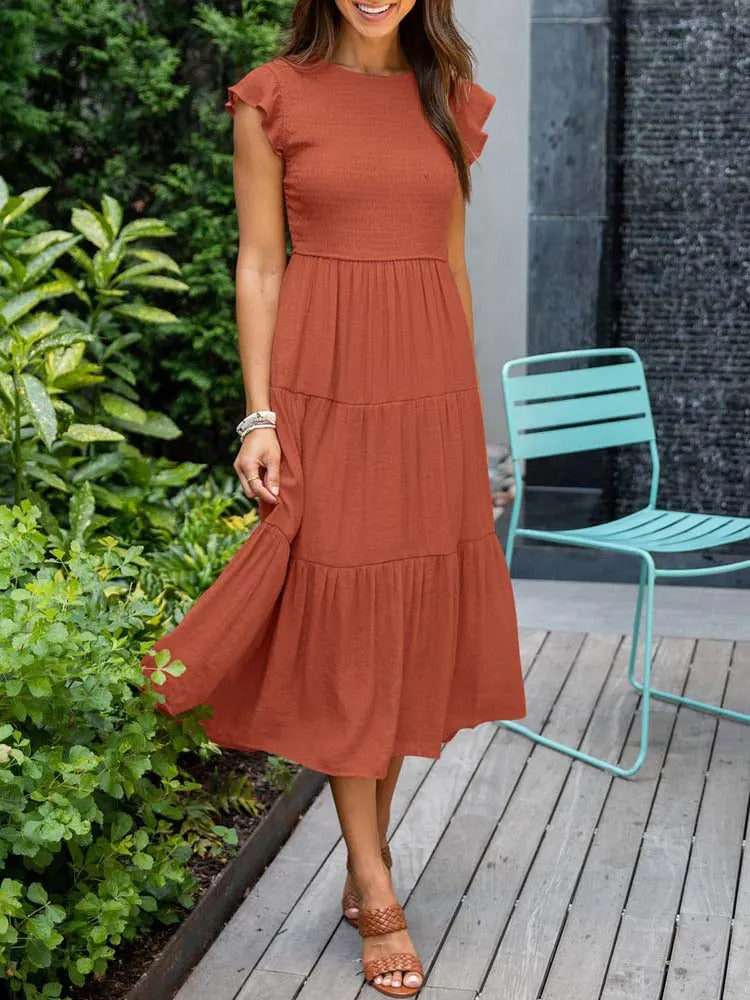 Leana - Kjole - Rynket bryst