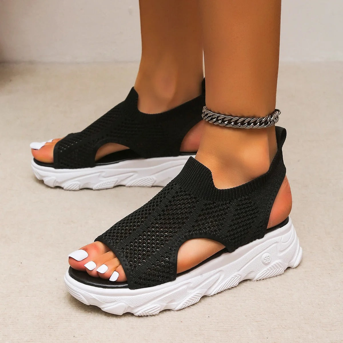 Lucy - Afslappede sandaler med åben tå