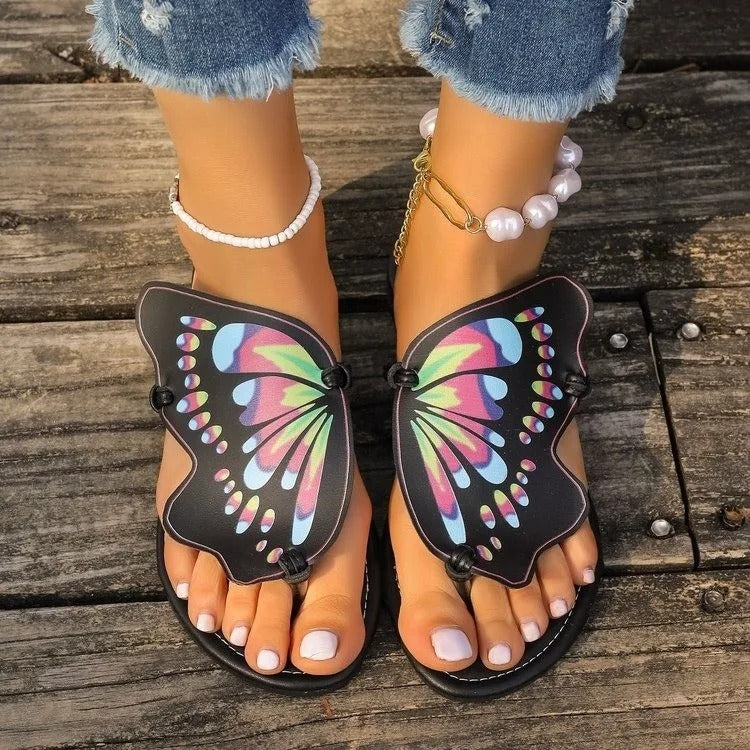 Elsie - Sandaler med sommerfugledesign til kvinder