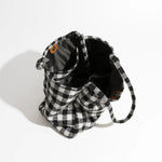 Olivia Checkered Tote Bag
